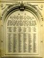View: MR02159 Centre section of 7th Battalion 1914/1918 Memorial at the Burlington Street Headquarters, Manchester.