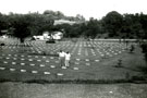 View: MR02203 View of left hand side of British graves in United Nations War Cemetery in Tokyo.