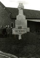 View: MR02234 Group of old comrades from 7th Battalion meeting at Trescault Memorial to the men of the 42nd Division.
