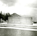 View: MR02248 Memorial at the entrance to sai Wan Military Cemetery, Hong Kong.