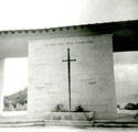 View: MR02249 Memorial at the entrance to sai Wan Military Cemetery, Hong Kong.
