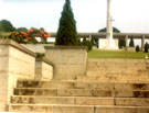 View: MR02302 Kranji Military Cemetery showing the Cross of Sacrifice