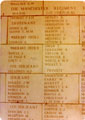 View: MR02311 List of names for the Manchesters from the memorial walls in Kranji Military Cemetery