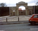 View: MR02373 The entrance to what was the Ladysmith Barracks, on Mossley Road Ashton under Lyne
