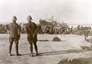 View: MR02407 The River Clyde on V Beach. 18 pdr Artillery Battery disembarking