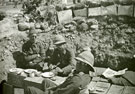 View: MR02411 10th Battalion Headquarter dugout. Gallipoli Lieutenant L St G Wilkinson, Captain G R Newton and Lieutenant J K Bleakley