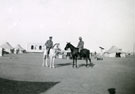 View: MR02466 Heliopolis - Medical Officer and Lieut H Sutcliffe on horses