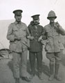 View: MR02470 Captain Lionel Wilkinson Baird (RAMC) and 2nd Lieut James Clegg and unidentified man (Captain Clegg kia 20 May 1915)