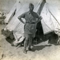 View: MR02488 Officer outside tent