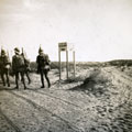 View: MR02507 On patrol. Signpost to El Arish