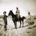 View: MR02526 Two soldiers with officer on horse