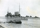View: MR02562 French Warship. Suez