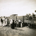 View: MR02616 Arabs looking at soldiers in train