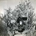 View: MR02635 Camouflaged machine-gun in desert