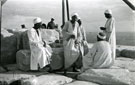 View: MR02745 Egyptians at the top of Great Pyramid