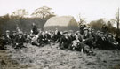 View: MR02828 New recruits in civilian dress at ease in Heaton Park