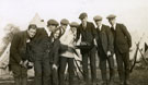 View: MR02844 Group of new recruits in front of tents at Heaton Park