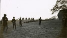 View: MR02855 Recruits being taught how to use a rifle.