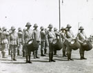 View: MR02874 Soldiers on parade with drummers at the front
