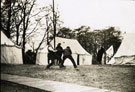 View: MR02899 Men from the Pals Battalions erecting tents in Heaton Park