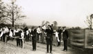 View: MR02914 Group of men from the Pals Battalions washing outside in sinks at Heaton Park