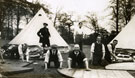 View: MR02930 Group of men from the Pals Battalions constructing tents in Heaton Park