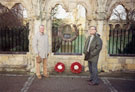View: MR03089 Rex King-Clark and Roy Baker at the 2nd Division Kohima Memorial, York Minster