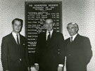 View: MR03091 Brigadier Eric Holt (centre) and two brewers on the opening of the Manchester Regiment pub in Hulm