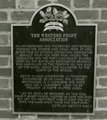 View: MR03104 Memorial to Wilfred Owen erected in 1922 by the Western Front Association on the bank of the canal at Ors