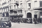 View: MR03423 Troops outside the Hotel Reichshof