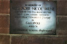 View: MR03748 Memorial to Alexander Milne