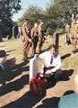 View: MR03812 Dedication of headstone on John Hogan's grave